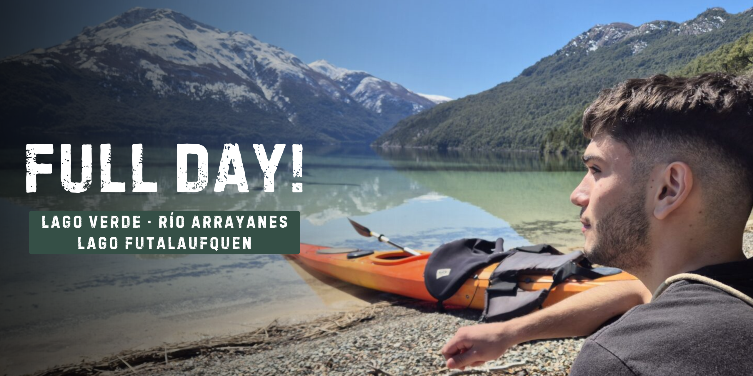 Kayaks y equipamiento listos para una excursión guiada en Fjord Patagonia